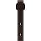 Ekena Millwork Premium J-Strap Roller Hanger w/ Bolts for Barn Door for 1 3/8" Doors, Rustic Brown GB60013RRB - alternate 1